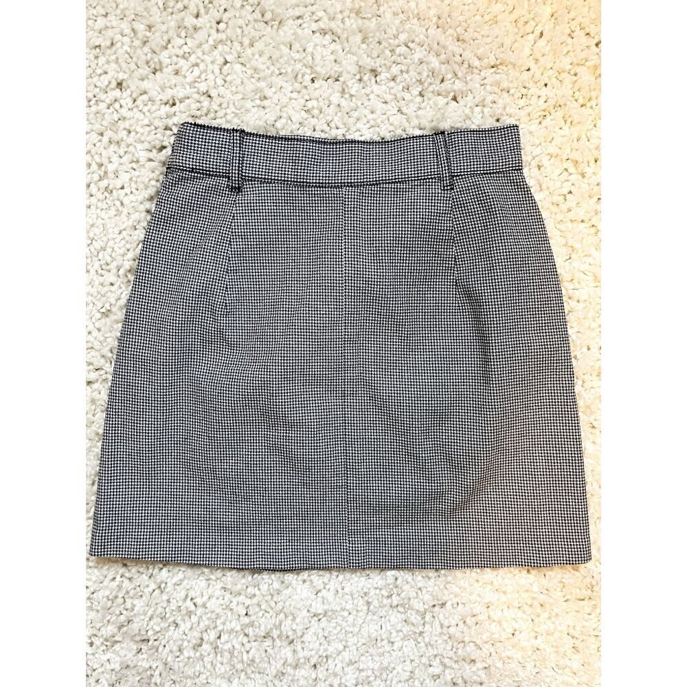 H&M Divided NWT Black & White Houndstooth Mini Skirt Size 2